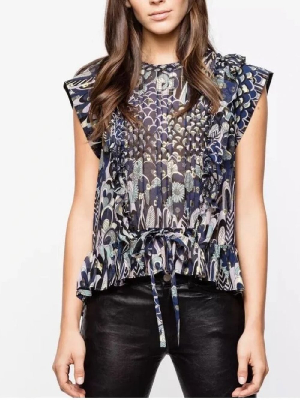 Zadig& Voltaire Toundra lurex top, size S